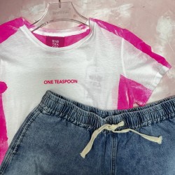 One Teaspoon - Pink One Teaspoon Fitted - Tee