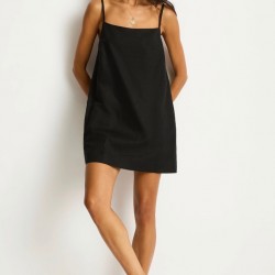 Sea Level - Shore Linen Shift Short  - Dress