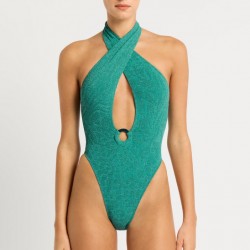 Bondeye - The Tatiana Teal Lurex - Monokini