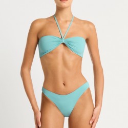 Bondeye - Ida Tie Back Bandeau and Crista Brief Moonstone - Bikini